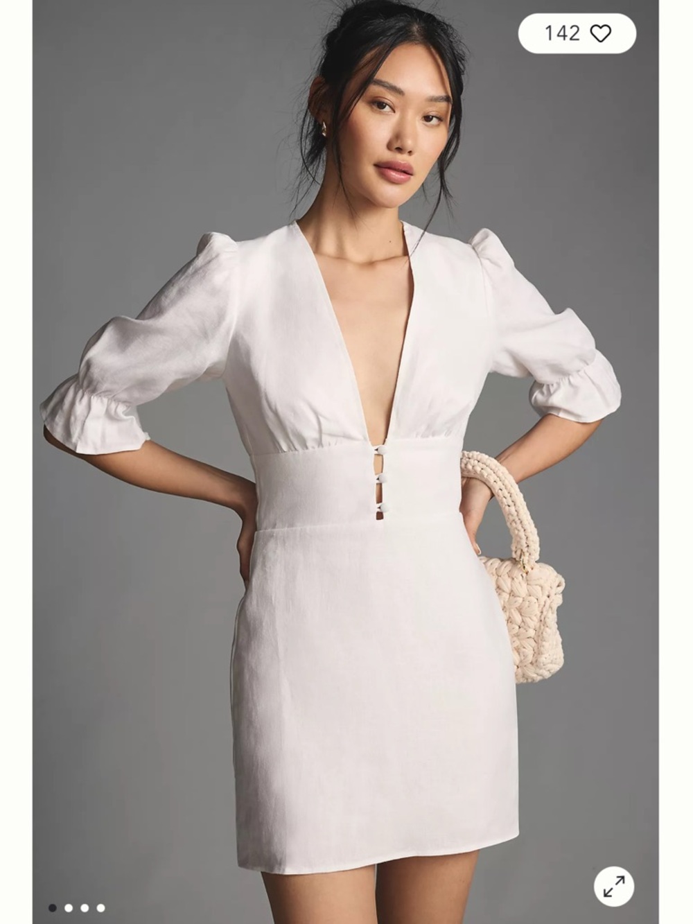 Reformation Simi Linen Dress size 8